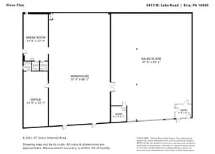 3412-3418 W Lake Rd, Erie, PA à vendre Plan d’étage– Image 2 sur 19