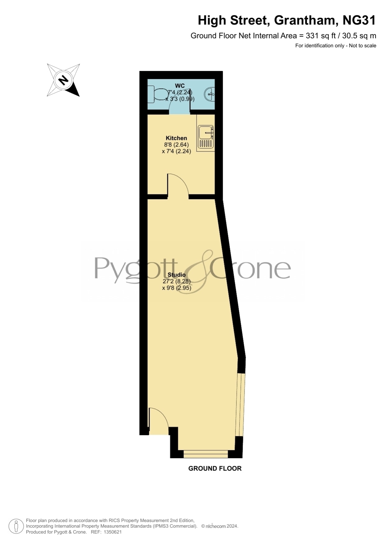 52-53A High St, Grantham à louer Plan d’étage– Image 1 sur 3