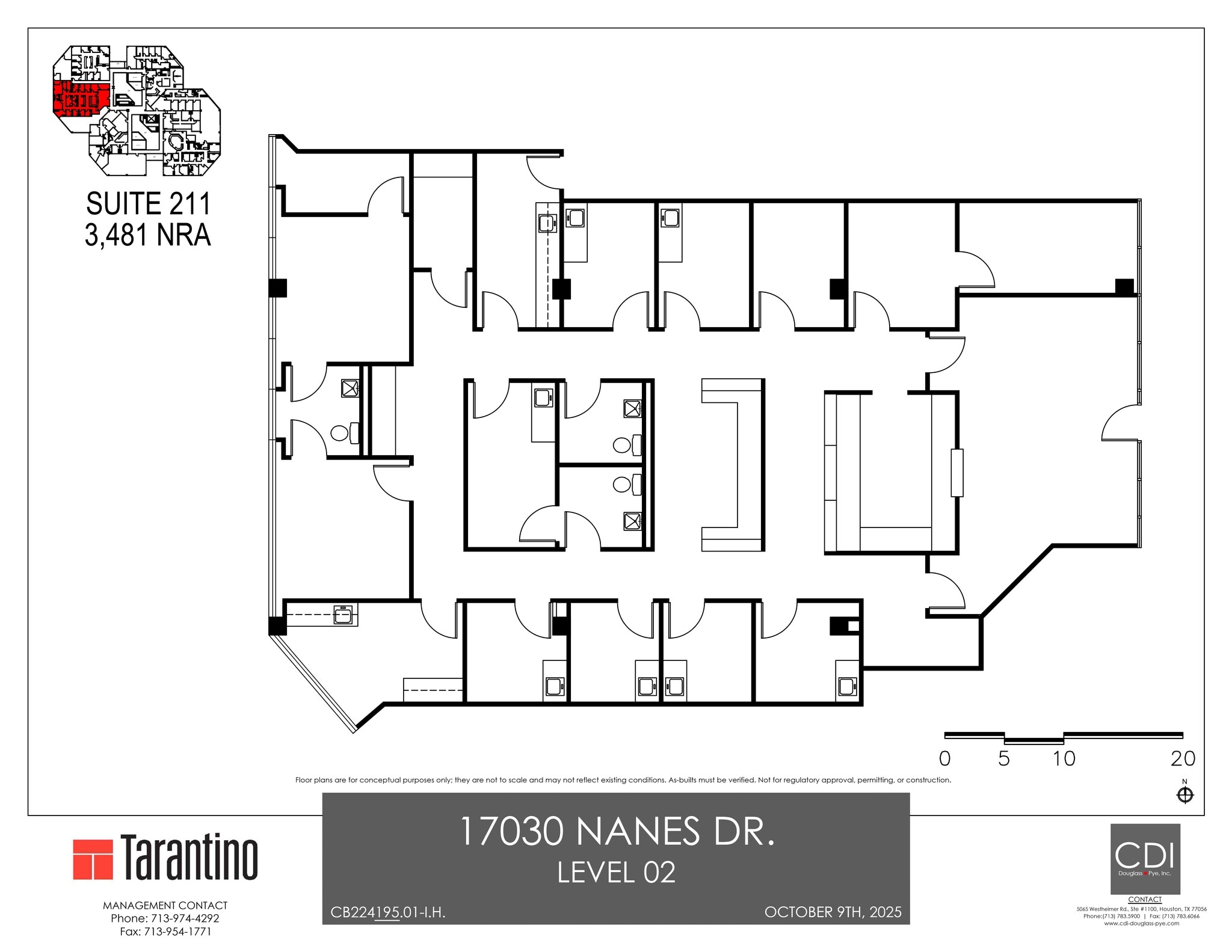 17030 Nanes Dr, Houston, TX à louer Plan de site– Image 1 sur 1
