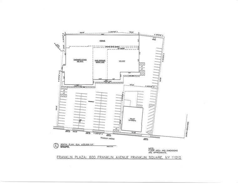 600 Franklin Ave, Franklin Square, NY à louer - Plan de site – Image 2 sur 2