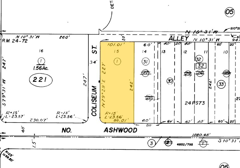 180 N Ashwood Ave, Ventura, CA à vendre - Plan cadastral – Image 2 sur 2