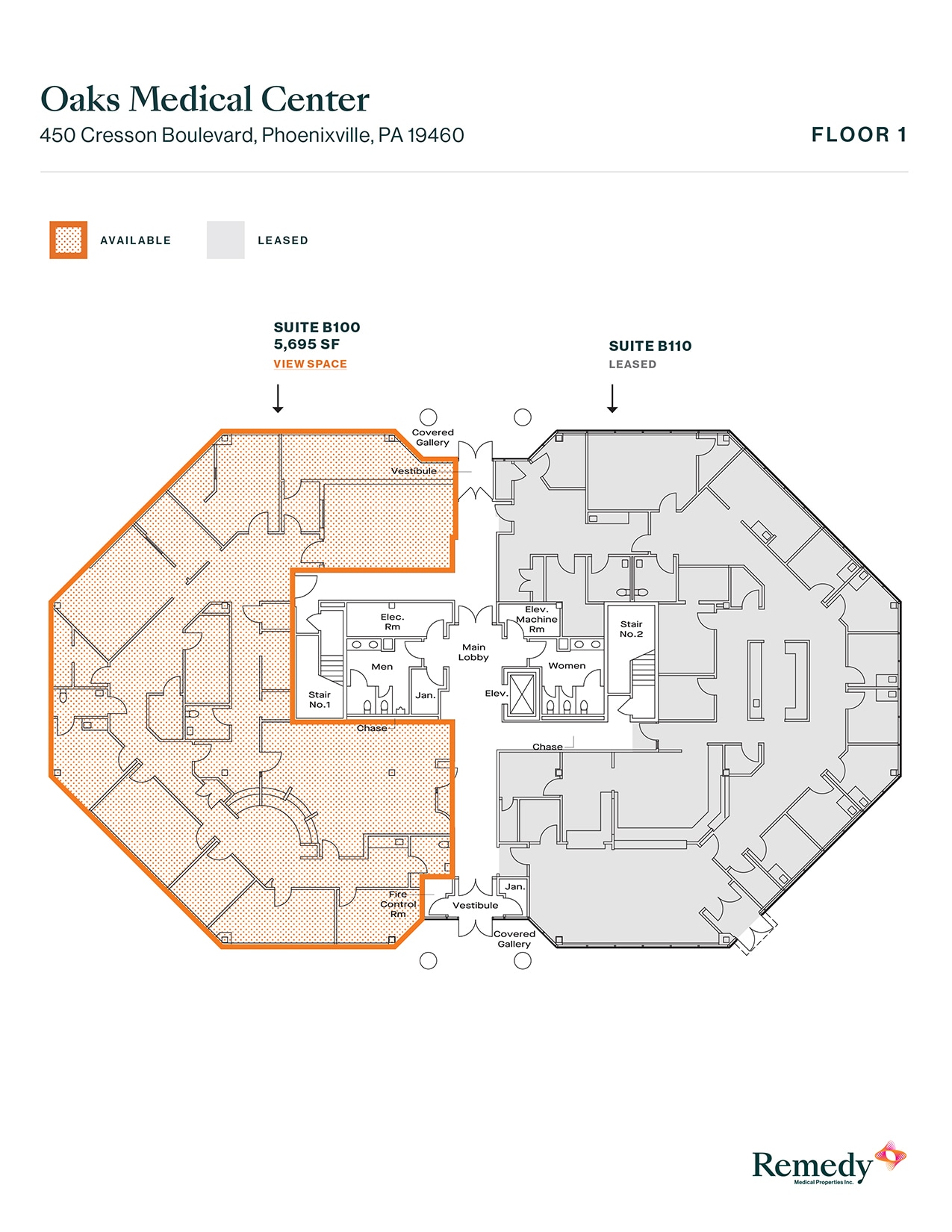 400 Cresson Blvd, Phoenixville, PA à louer Plan d’étage– Image 1 sur 2