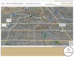 7905-7995 W Sahara Ave, Las Vegas, NV - VUE AÉRIENNE  vue de carte