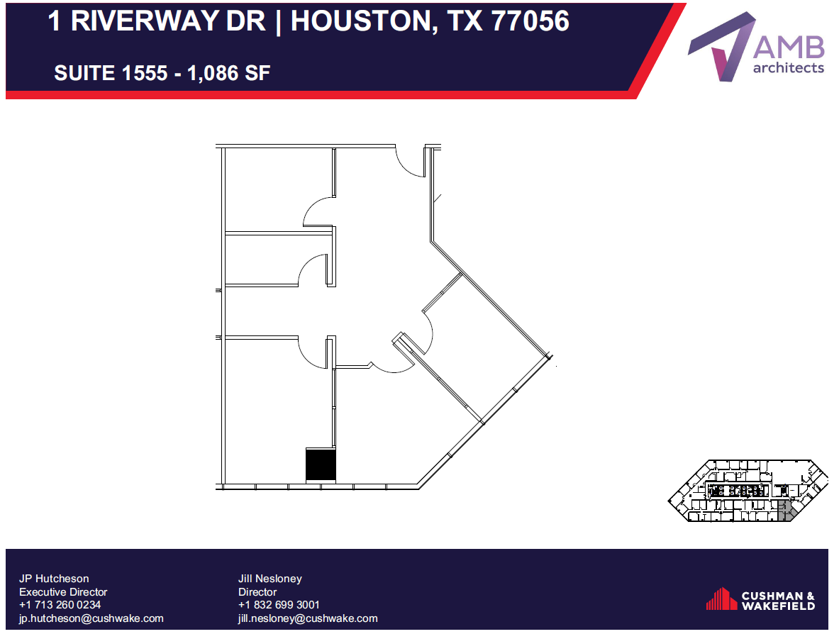 1 Riverway, Houston, TX à louer Plan d’étage– Image 1 sur 1