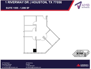 1 Riverway, Houston, TX à louer Plan d’étage– Image 1 sur 1