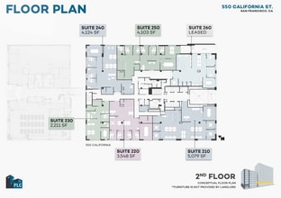 550 California St, San Francisco, CA à louer Plan d’étage– Image 1 sur 1