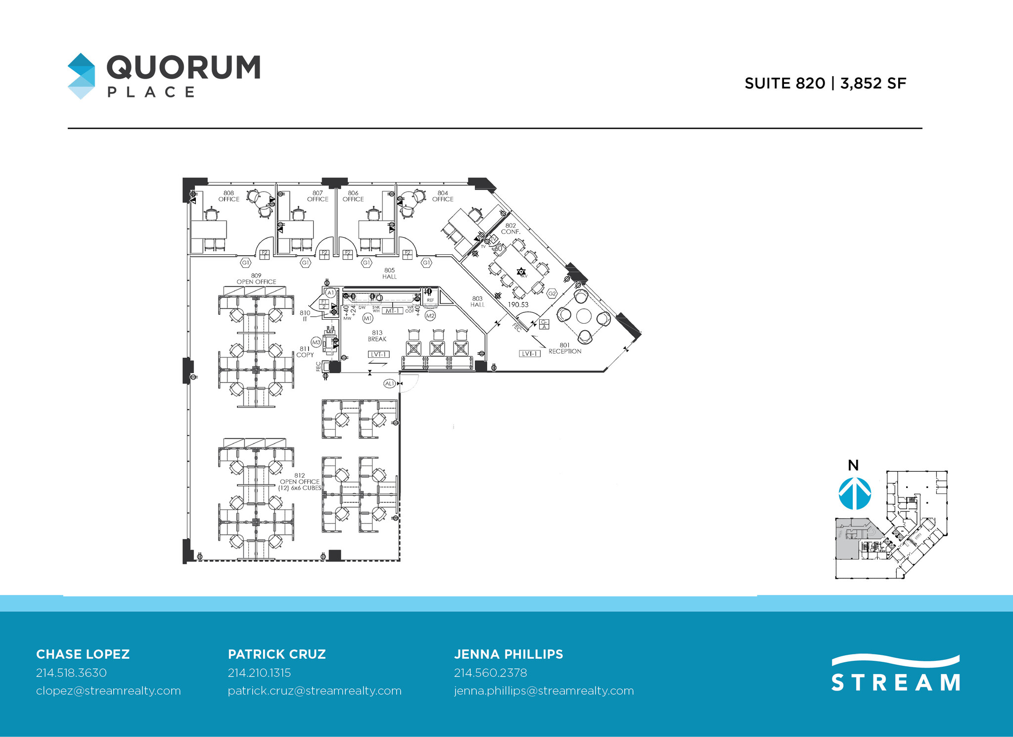 14901 Quorum Dr, Dallas, TX à louer Plan d’étage– Image 1 sur 1