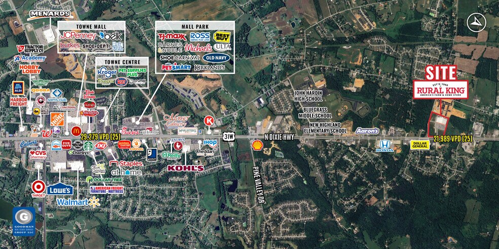 5985 N Dixie Hwy, Elizabethtown, KY à vendre - Aérien – Image 2 sur 2