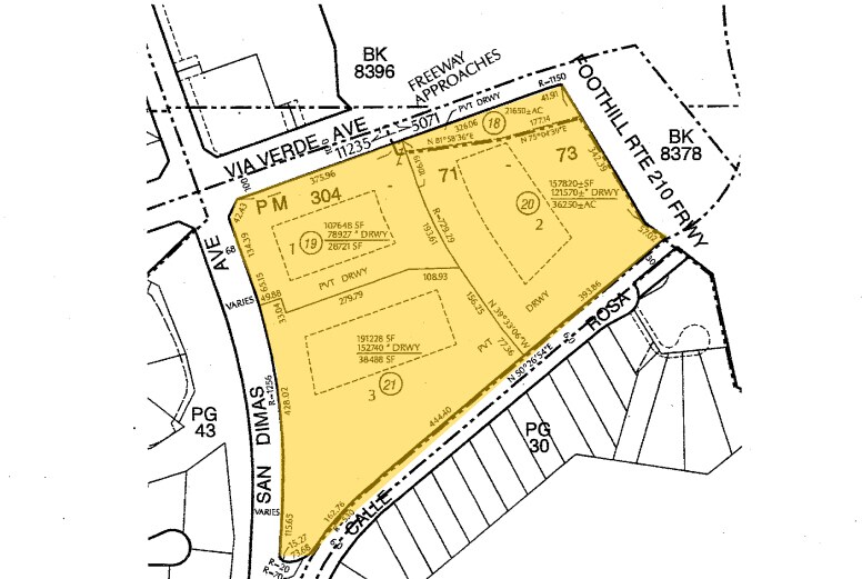180 E Via Verde, San Dimas, CA à louer - Plan cadastral – Image 2 sur 2