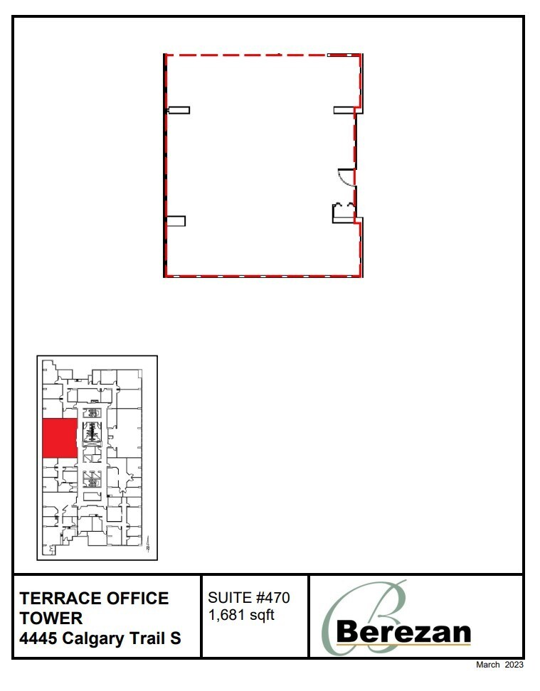 4445 Calgary Trl, Edmonton, AB à louer Plan d’étage– Image 1 sur 1