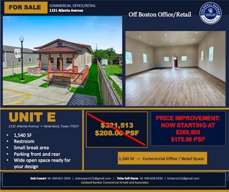 Plus de détails pour 1131 Atlanta Ave, Nederland, TX - Bureau à vendre