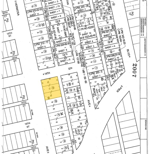 1332 Hermosa Ave, Hermosa Beach, CA à vendre - Plan cadastral – Image 3 sur 10