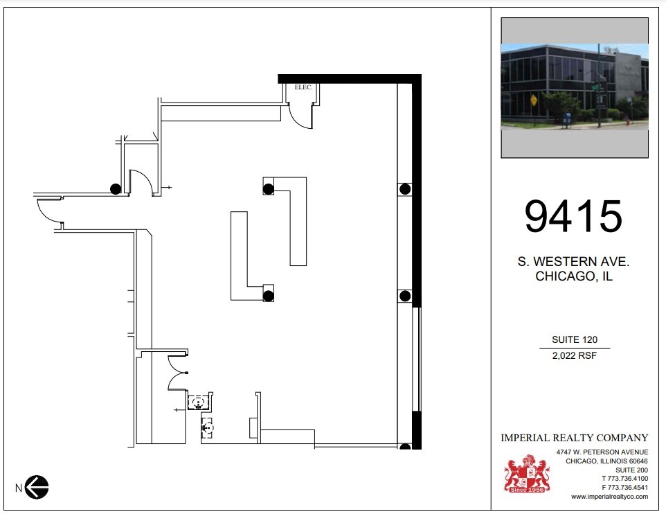 9415 S Western Ave, Chicago, IL à louer Plan d’étage– Image 1 sur 7