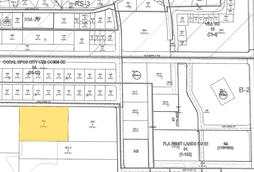 9750 NW 33rd St, Coral Springs, FL à louer - Plan cadastral – Image 2 sur 9