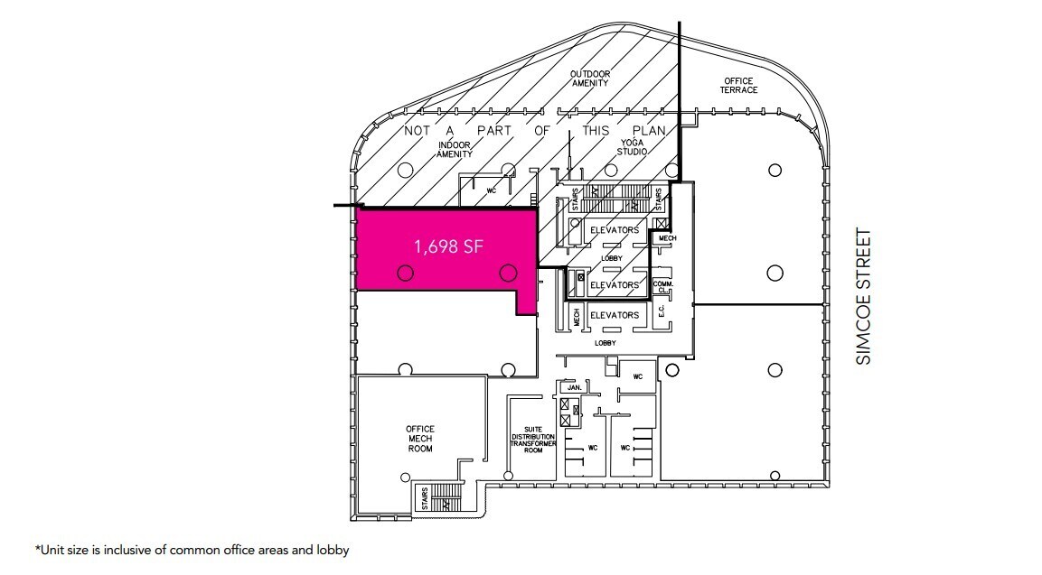 234 Simcoe St, Toronto, ON M5T 1T4 - Lot 2 - - Plan d’étage - Image 1 of 1