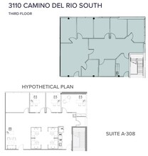 3110 Camino del Rio S, San Diego, CA à louer Plan d’étage– Image 1 sur 1