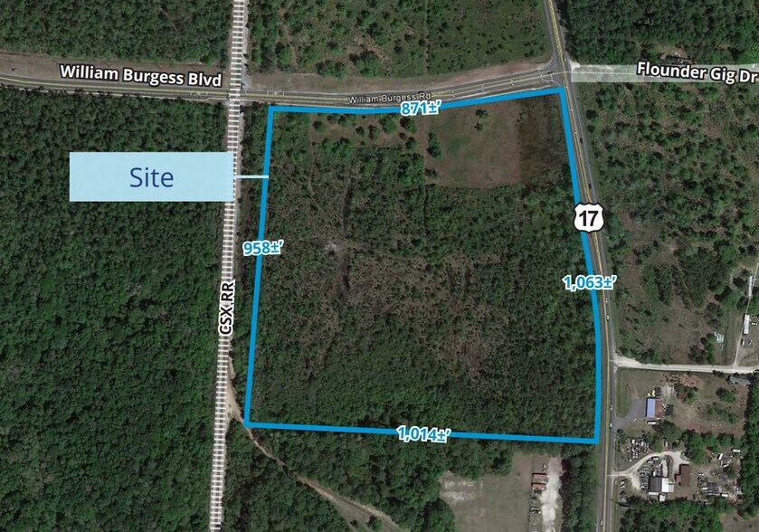 SWQ US 17 And William Burgess Blvd, Yulee, FL à vendre - Aérien – Image 2 sur 2