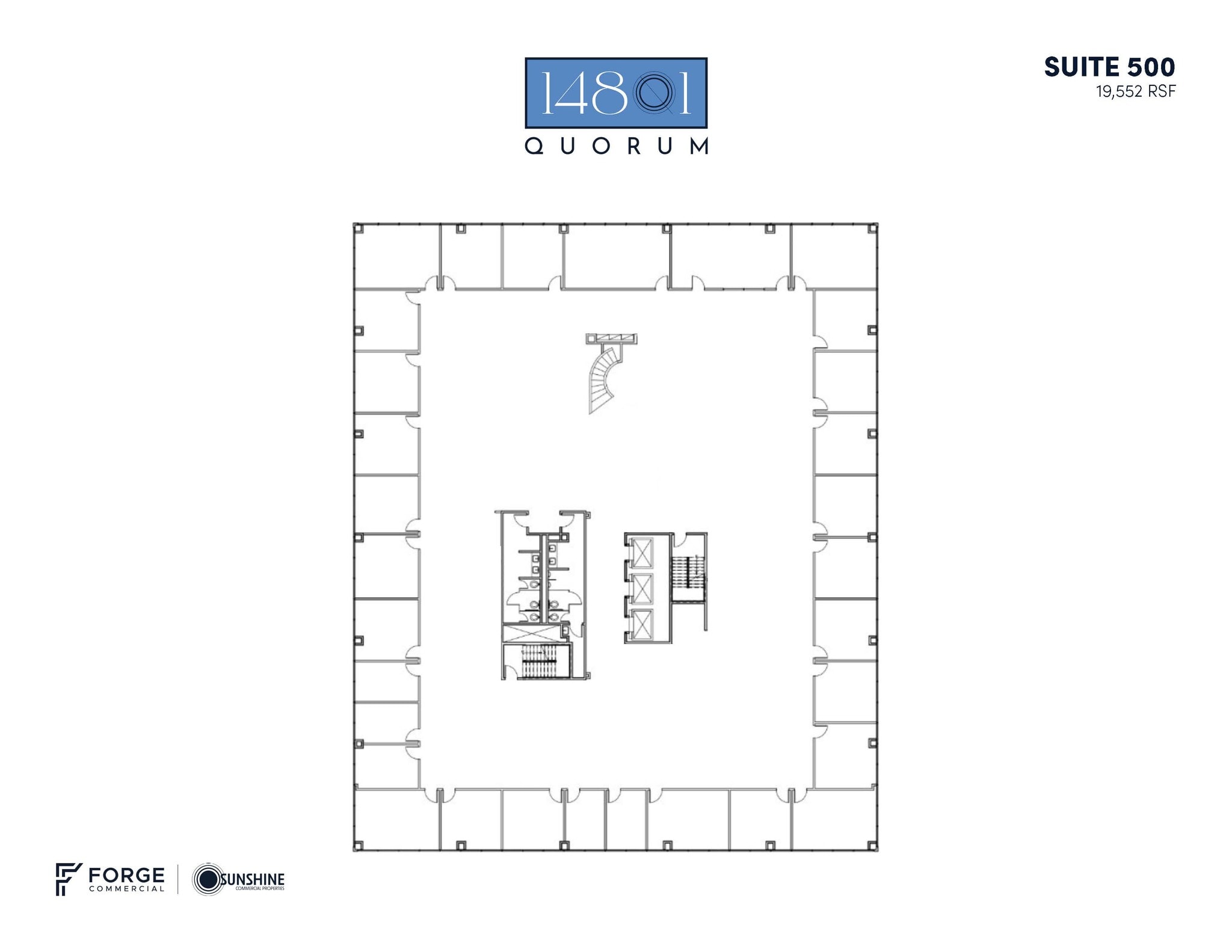 14801 Quorum Dr, Addison, TX à louer Plan d’étage– Image 1 sur 1