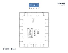 14801 Quorum Dr, Addison, TX à louer Plan d’étage– Image 1 sur 1
