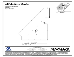100 Ashford Ctr N, Atlanta, GA à louer Plan d’étage– Image 1 sur 1