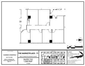3025 S Parker Rd, Aurora, CO à louer Plan d’étage– Image 1 sur 1
