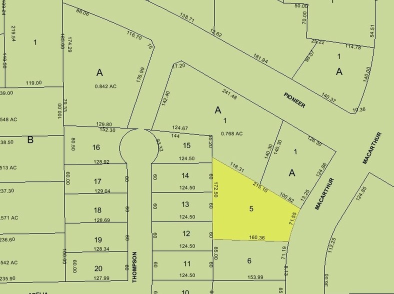 615 N MacArthur Blvd, Irving, TX à vendre - Plan cadastral – Image 2 sur 11