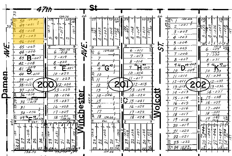 4701-4711 S Damen Ave, Chicago, IL à louer - Plan cadastral – Image 2 sur 15
