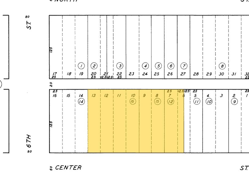 514 Center St, Taft, CA à vendre - Plan cadastral – Image 2 sur 2