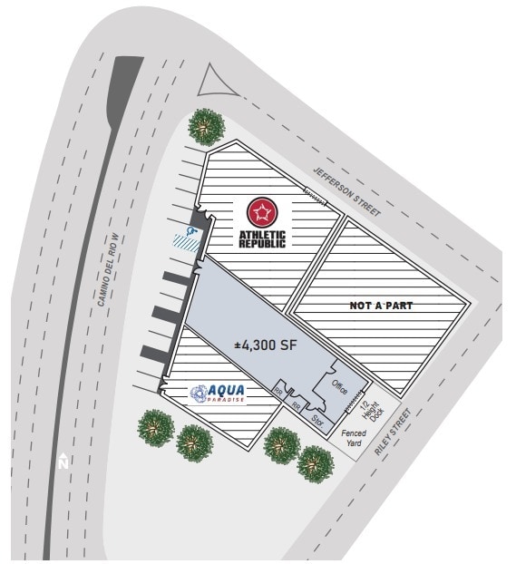 3655 Camino del Rio W, San Diego, CA à louer Plan d’étage– Image 1 sur 2