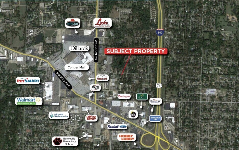 5604 Ellsworth Rd, Fort Smith, AR à vendre - Aérien – Image 2 sur 45
