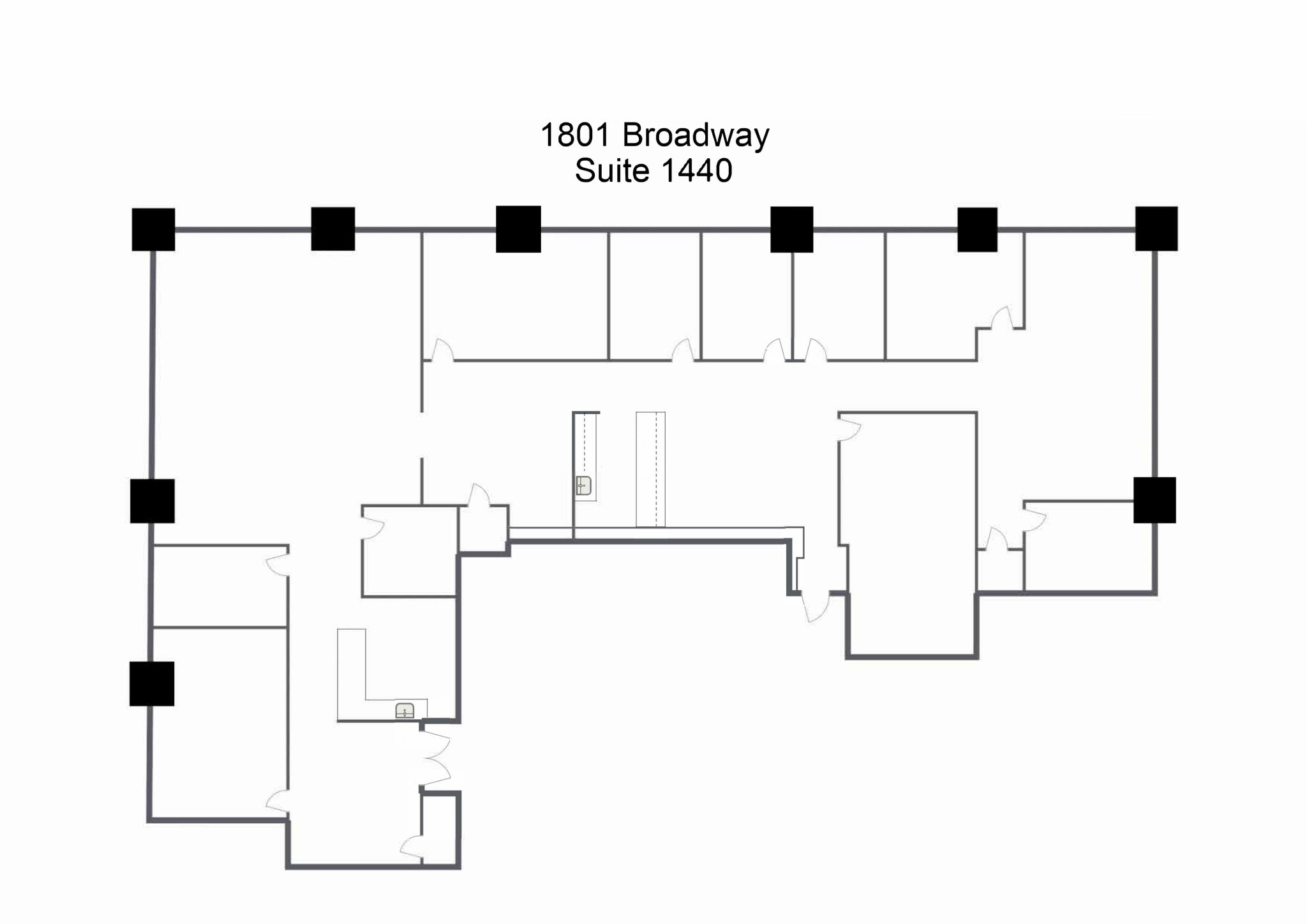 1801 Broadway, Denver, CO à louer Plan d’étage– Image 1 sur 1