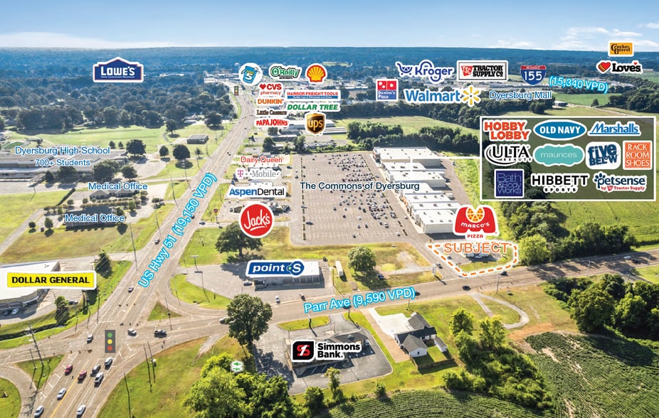 2375 Parr Ave, Dyersburg, TN à vendre - Photo de l’immeuble – Image 3 sur 4