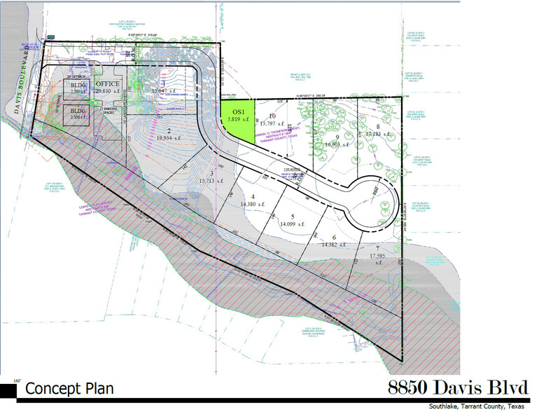 8850 Davis Blvd, Southlake, TX à vendre - Plan de site – Image 1 sur 6