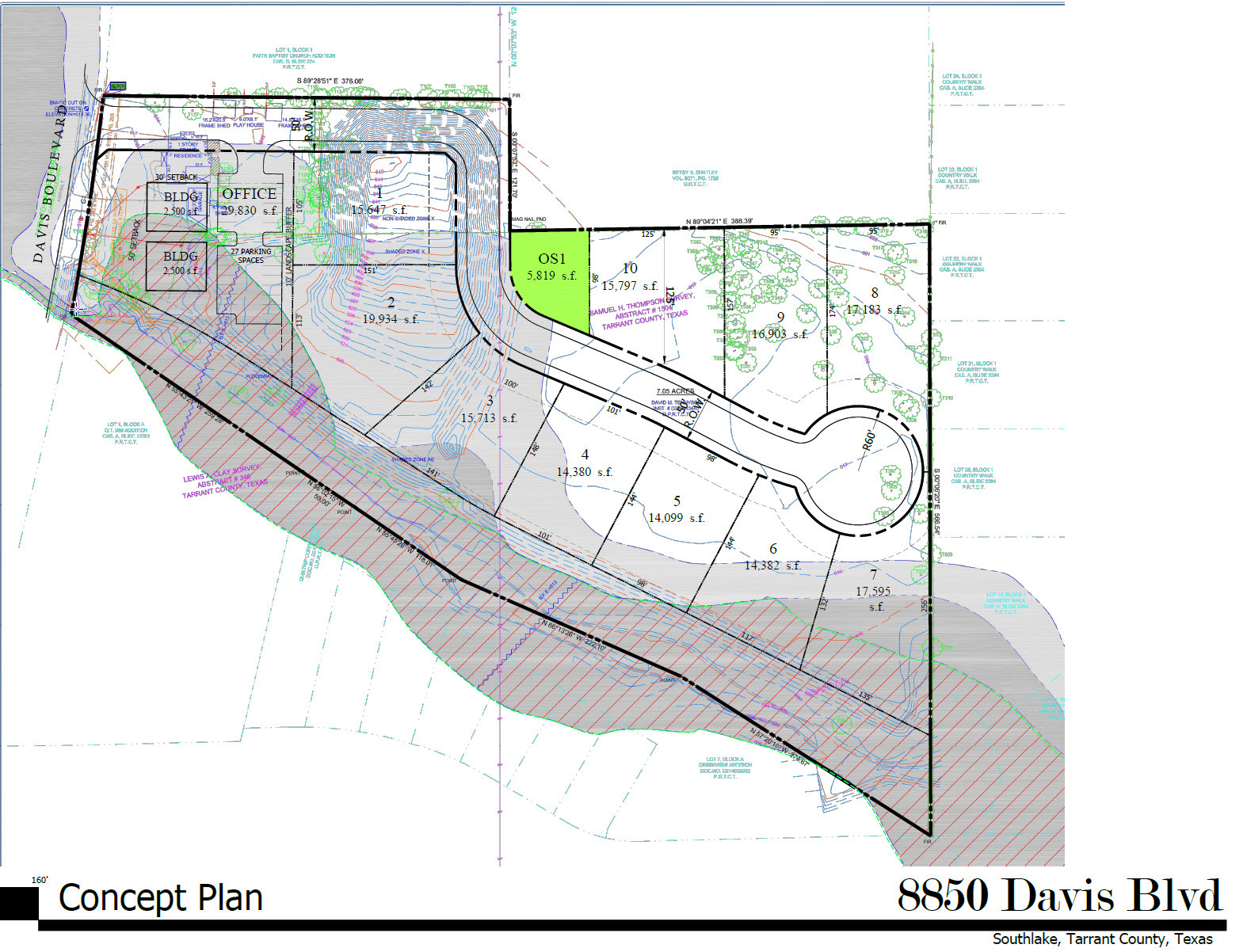 8850 Davis Blvd, Southlake, TX à vendre Plan de site– Image 1 sur 7