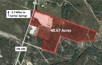 3357 FM, Carrizo Springs, TX - VUE AÉRIENNE  vue de carte