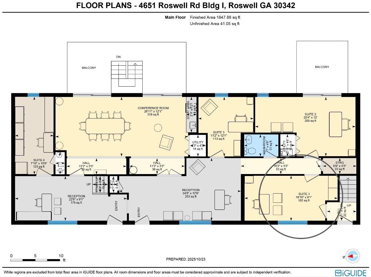 4651 Roswell Rd NE, Atlanta, GA à louer Plan d’étage– Image 1 sur 7