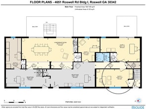 4651 Roswell Rd NE, Atlanta, GA à louer Plan d’étage– Image 1 sur 7