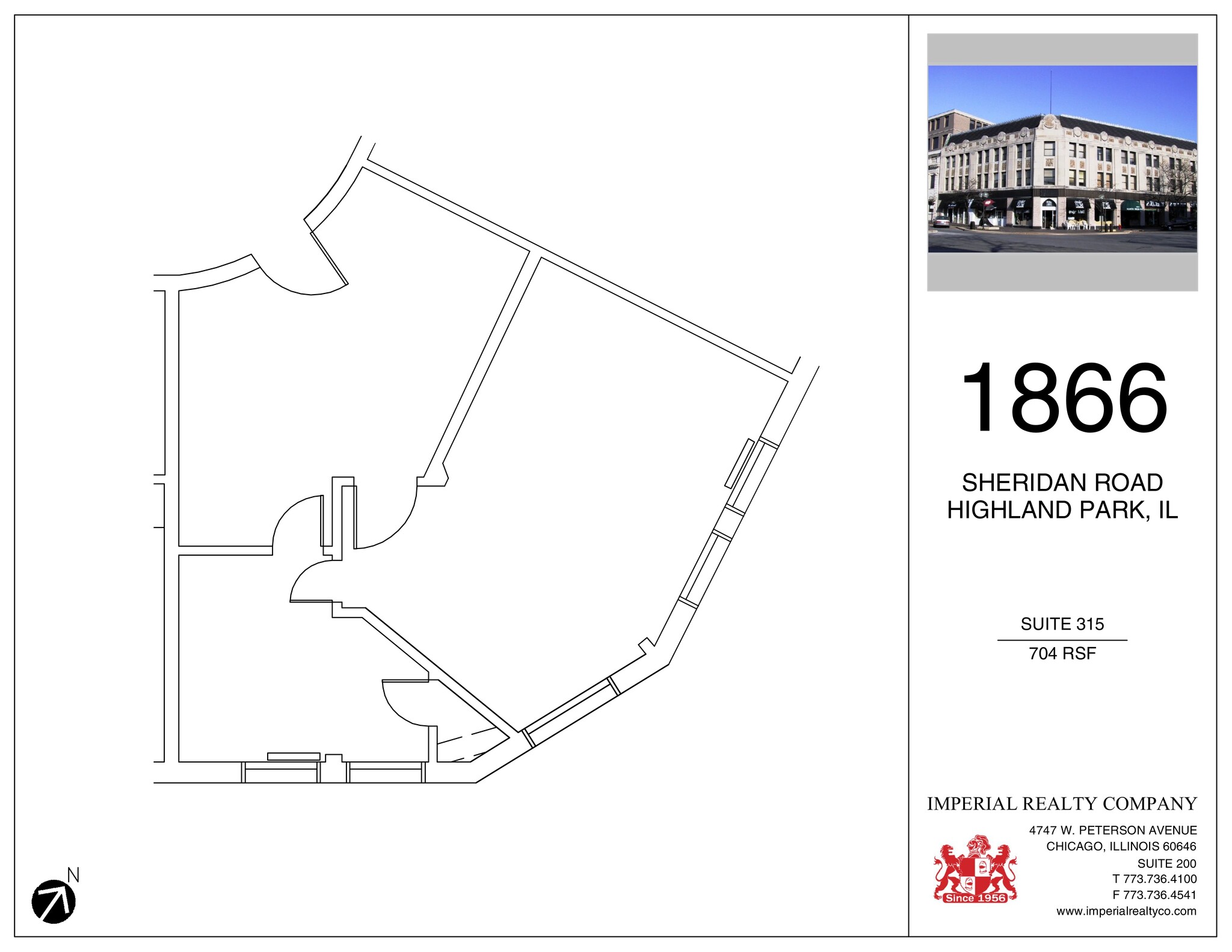 1866 Sheridan Rd, Highland Park, IL à louer Plan de site– Image 1 sur 5