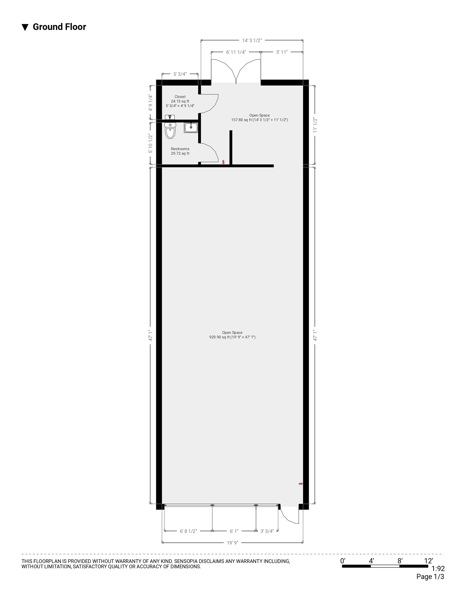 3601 W Commercial Blvd, North Lauderdale, FL à louer Plan d’étage– Image 1 sur 1