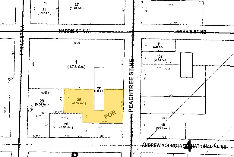 230 Peachtree St NW, Atlanta, GA à louer - Plan cadastral – Image 2 sur 13