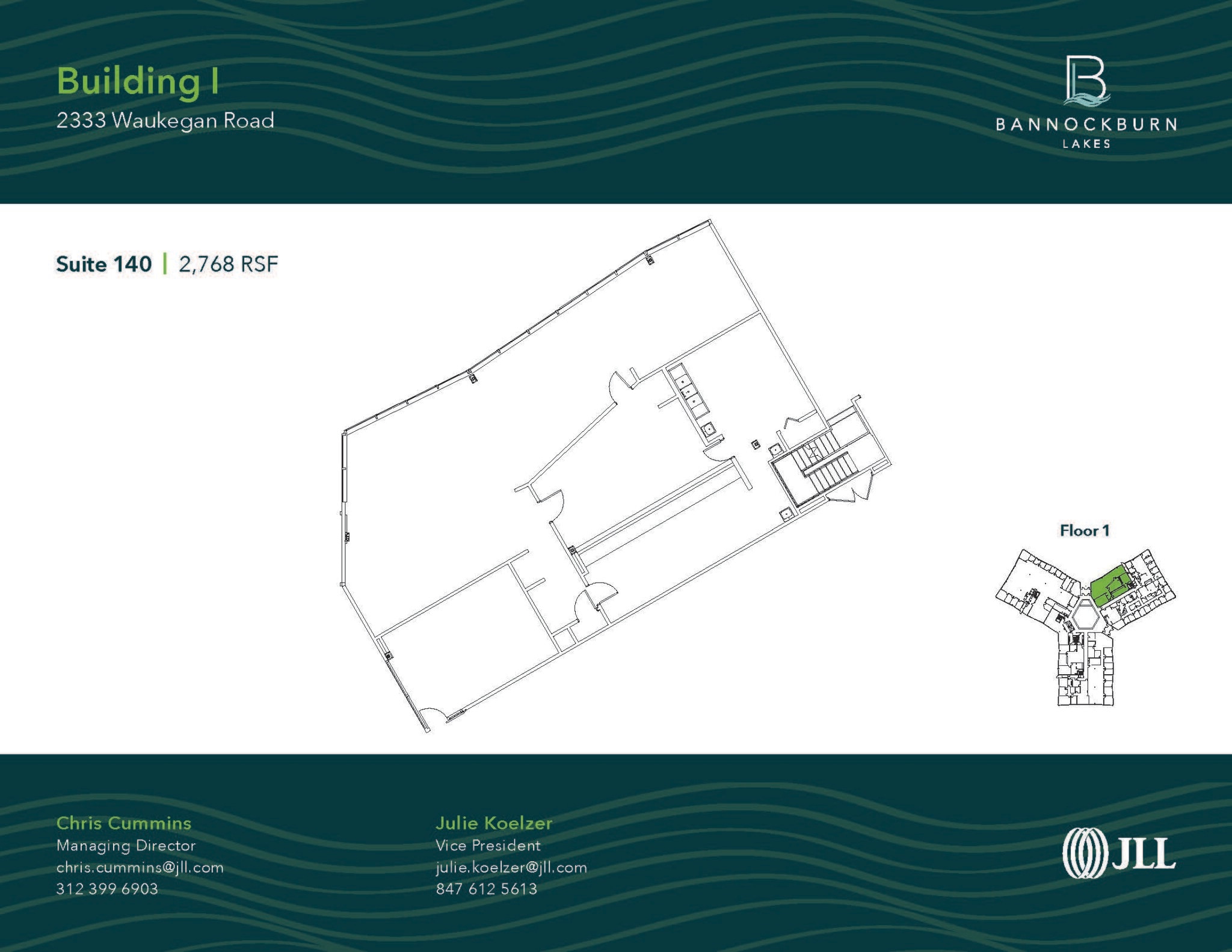 2333 Waukegan Rd, Bannockburn, IL à louer Plan d’étage– Image 1 sur 1