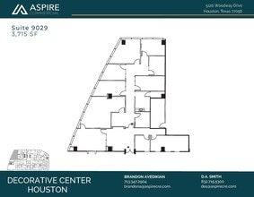 5120 Woodway Dr, Houston, TX à louer Plan d’étage– Image 1 sur 2