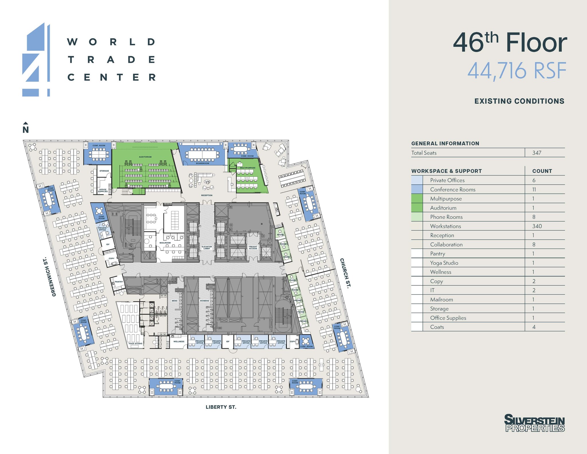 4 World Trade Center, New York, NY à louer Plan d’étage– Image 1 sur 1