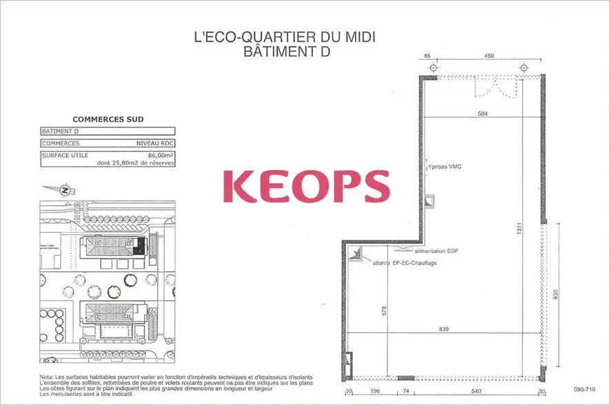 Local commercial dans Ramonville-Saint-Agne à louer - Plan d’étage – Image 2 sur 13