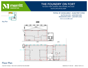 921 E Fort Ave, Baltimore, MD à louer Plan d’étage– Image 1 sur 1