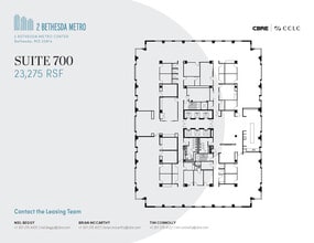 2 Bethesda Metro Ctr, Bethesda, MD à louer Plan d’étage– Image 1 sur 6