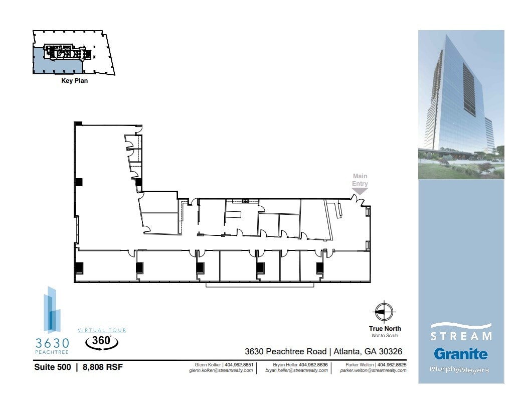 3630 Peachtree Rd NE, Atlanta, GA à louer Plan d’étage– Image 1 sur 1