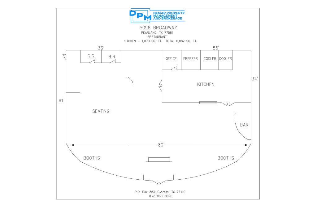 5010-5074 W Broadway St, Pearland, TX à louer Plan d’étage– Image 1 sur 8