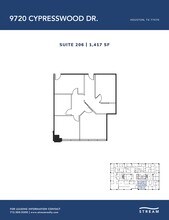 9720 Cypresswood Dr, Houston, TX à louer Plan d’étage– Image 1 sur 1
