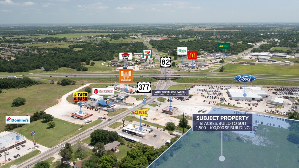 Anderson Rd, Whitesboro, TX à louer - Aérien – Image 2 sur 3